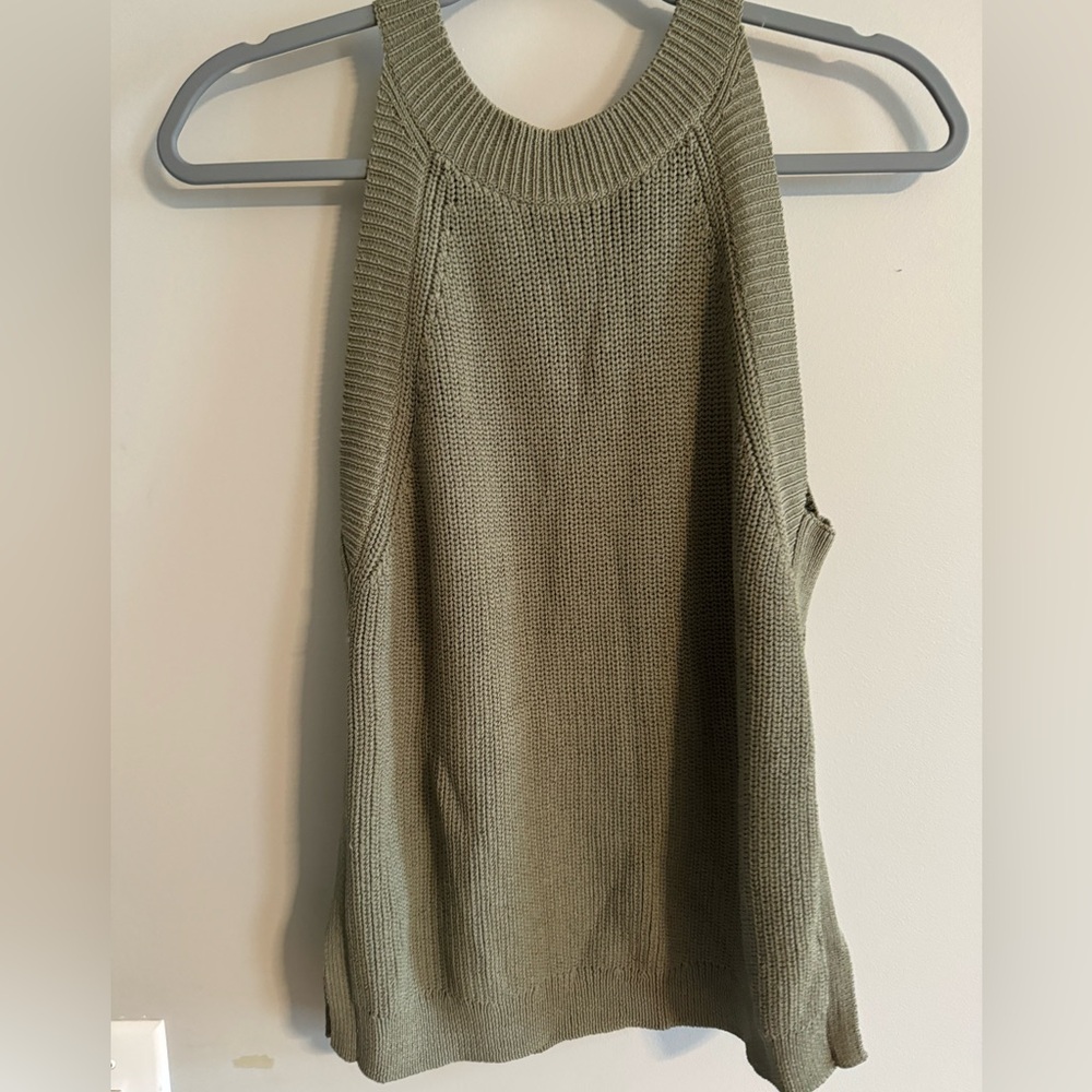 High Neck Tank Sweater Top